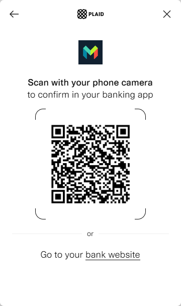 Plaid Link Interface